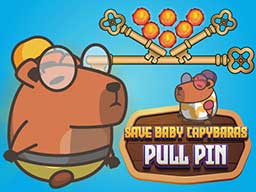 Play SAVE BABY CAPYBARAS - PULL PIN Game