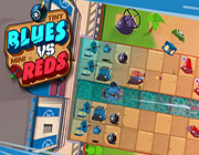 Play TINY BLUES VS MINI REDS Game