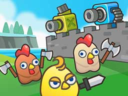 Play MERGE CANNON: CHICKEN DEFENSE on Games440.COM